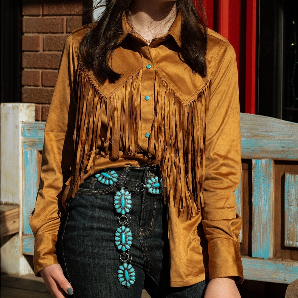 Wrangler® x Lainey Wilson Fringe Snap Shirt